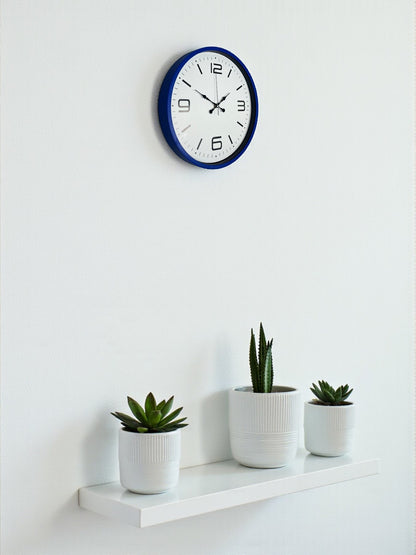 36 Cm Lacivert Modern Dekoratif Duvar Saati