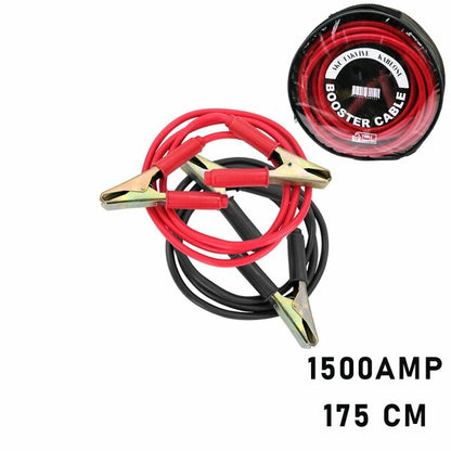 1500 AMPER KAMYON İÇİN AKÜ TAKVİYE KABLOSU 175CM - PENCERELİ BEZ ÇANTALI (5643)