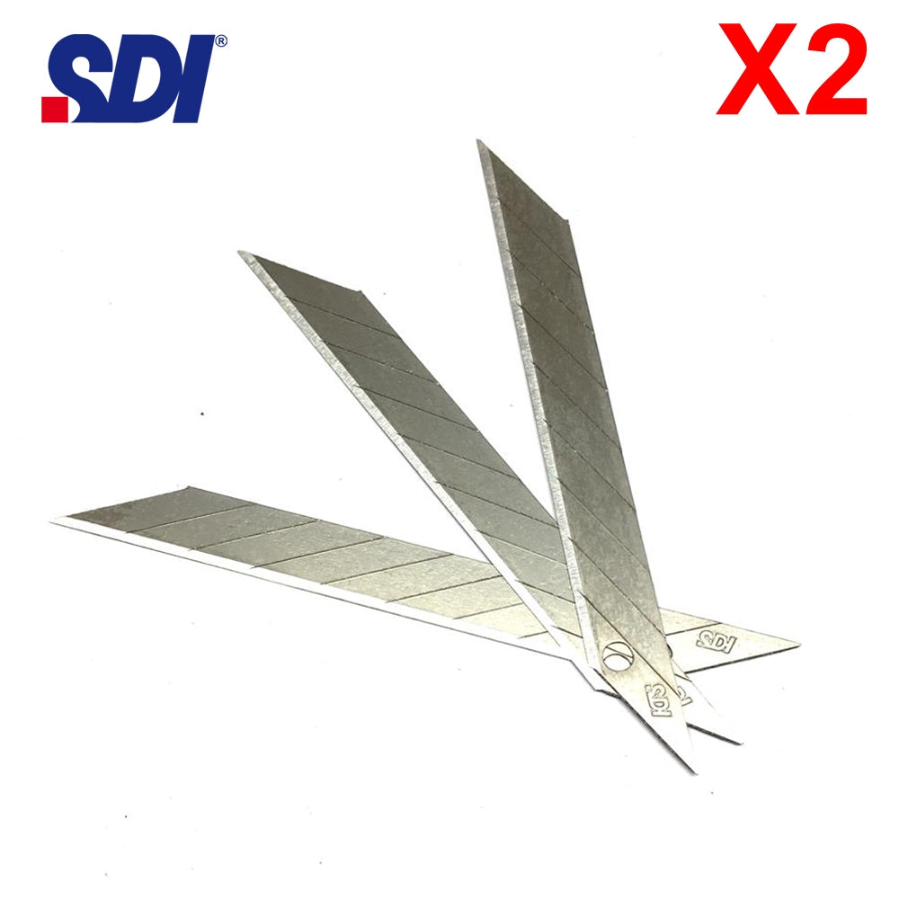 SDI 1361 Çelik Maket Bıçağı Falçata Ucu Yedeği 9mm 30 Derece Küçük 20'li