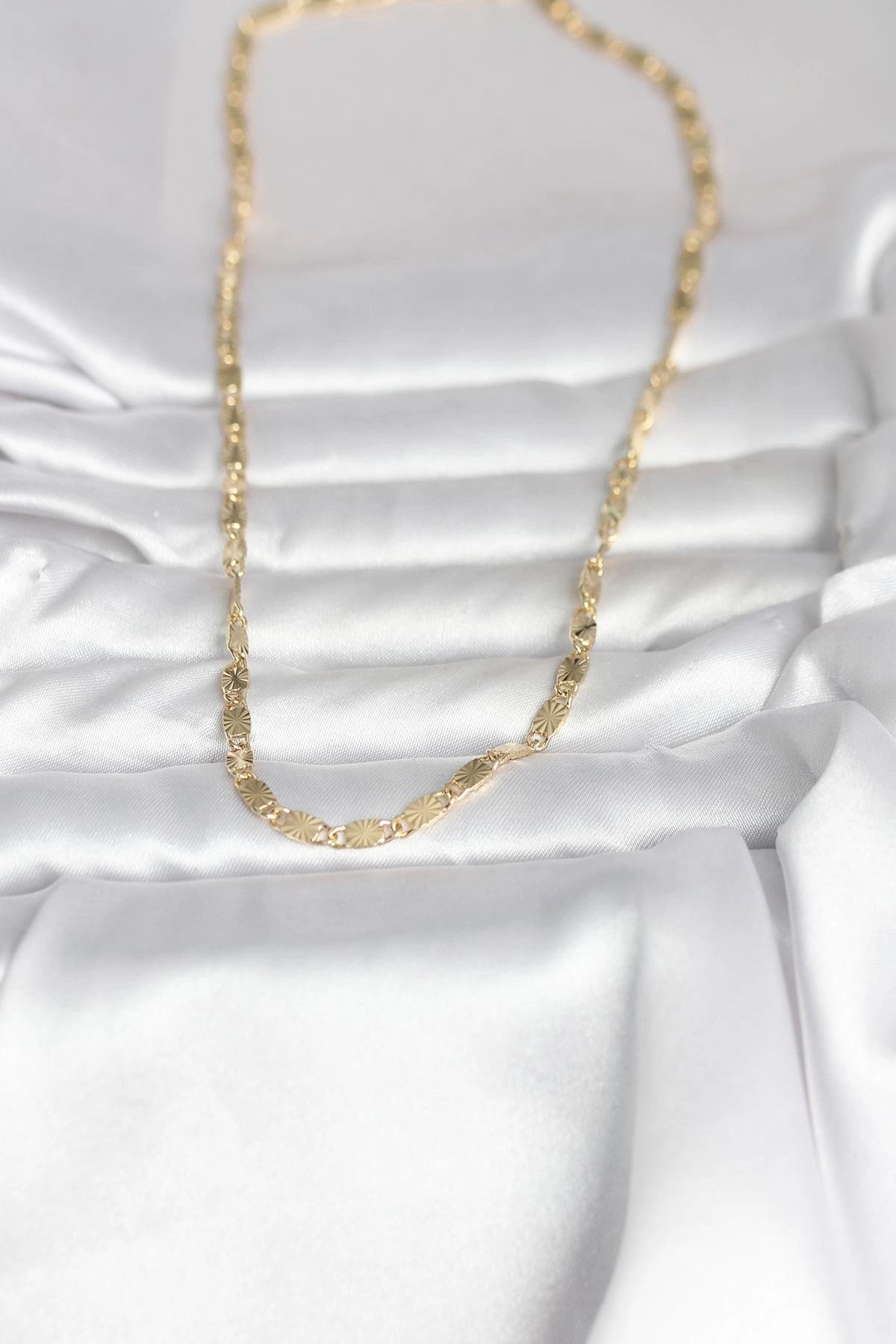CM 14K Gold Renk Lazer Model 45 cm Kadın Kolye