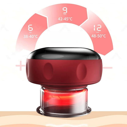 BUFFER® 12 Kademeli Sıcaklık Emişli Bardak Çekme Terapisi, Vakumlu Masaj Aleti,Terapi Cihazı Gua Sha-Masaj Cihazı