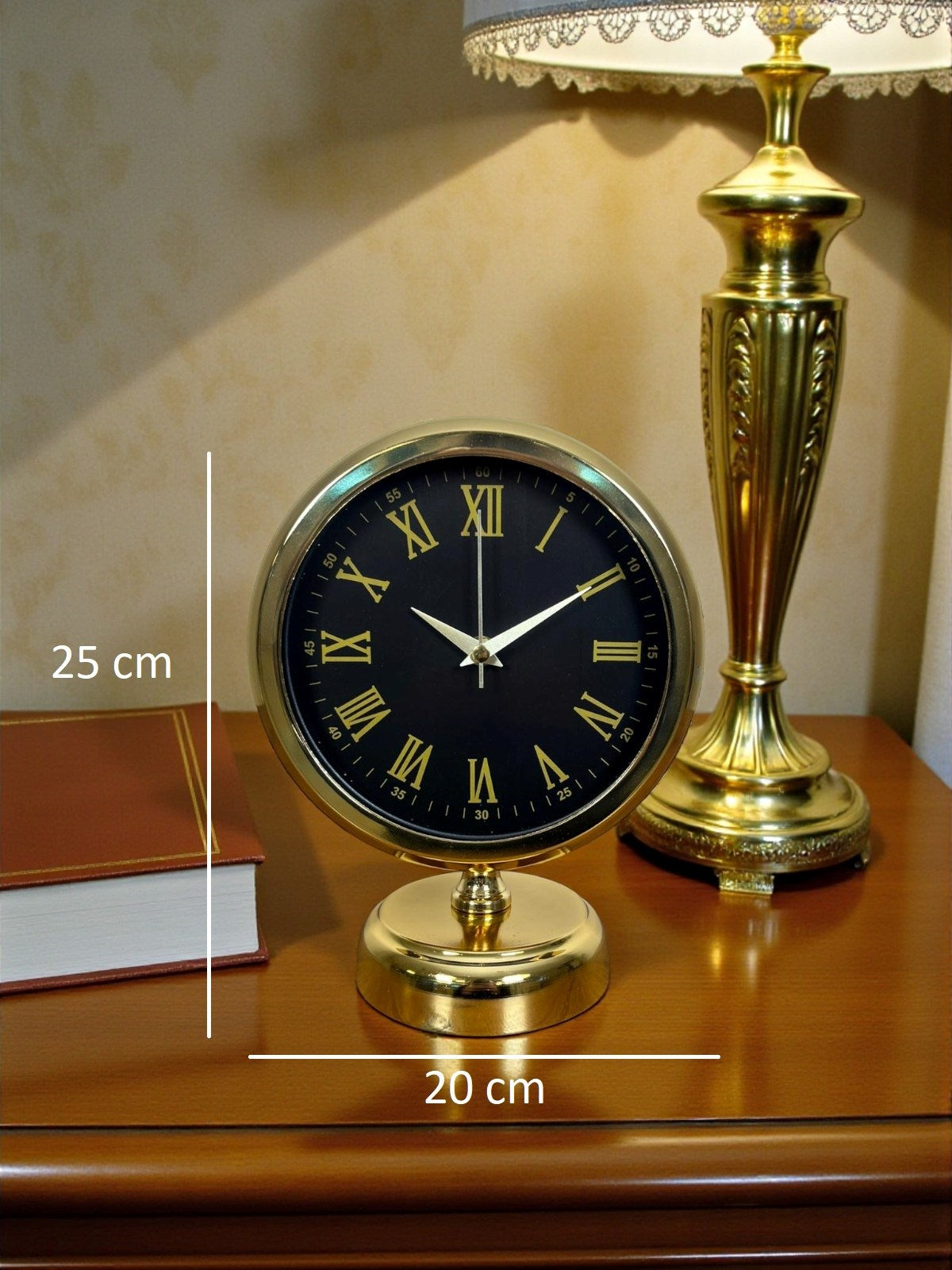 Prestige Gold Roma 25 x 20 Cm Metal Masa Saati