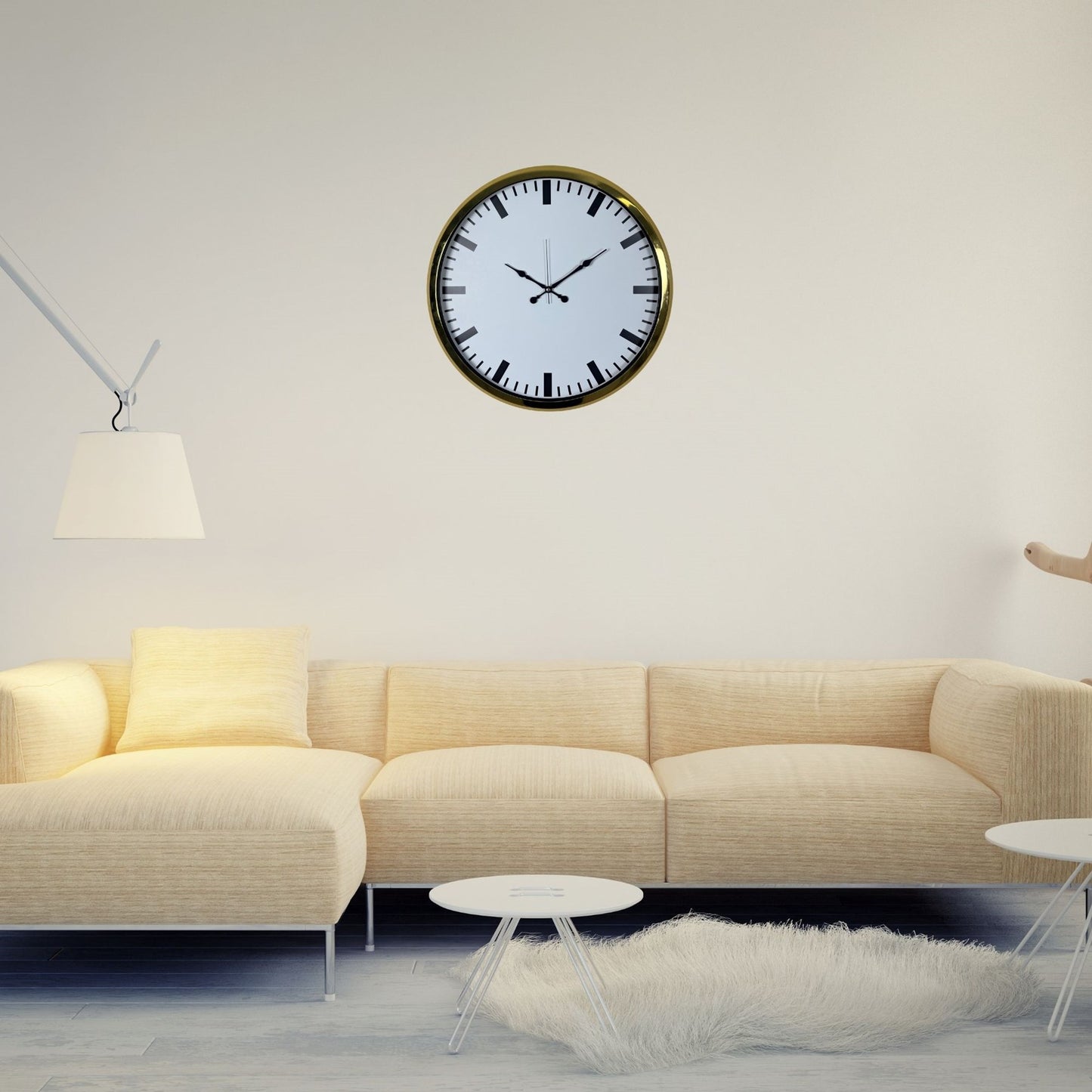 Gold Ivory Prime 52 x 52 Cm Duvar Saati