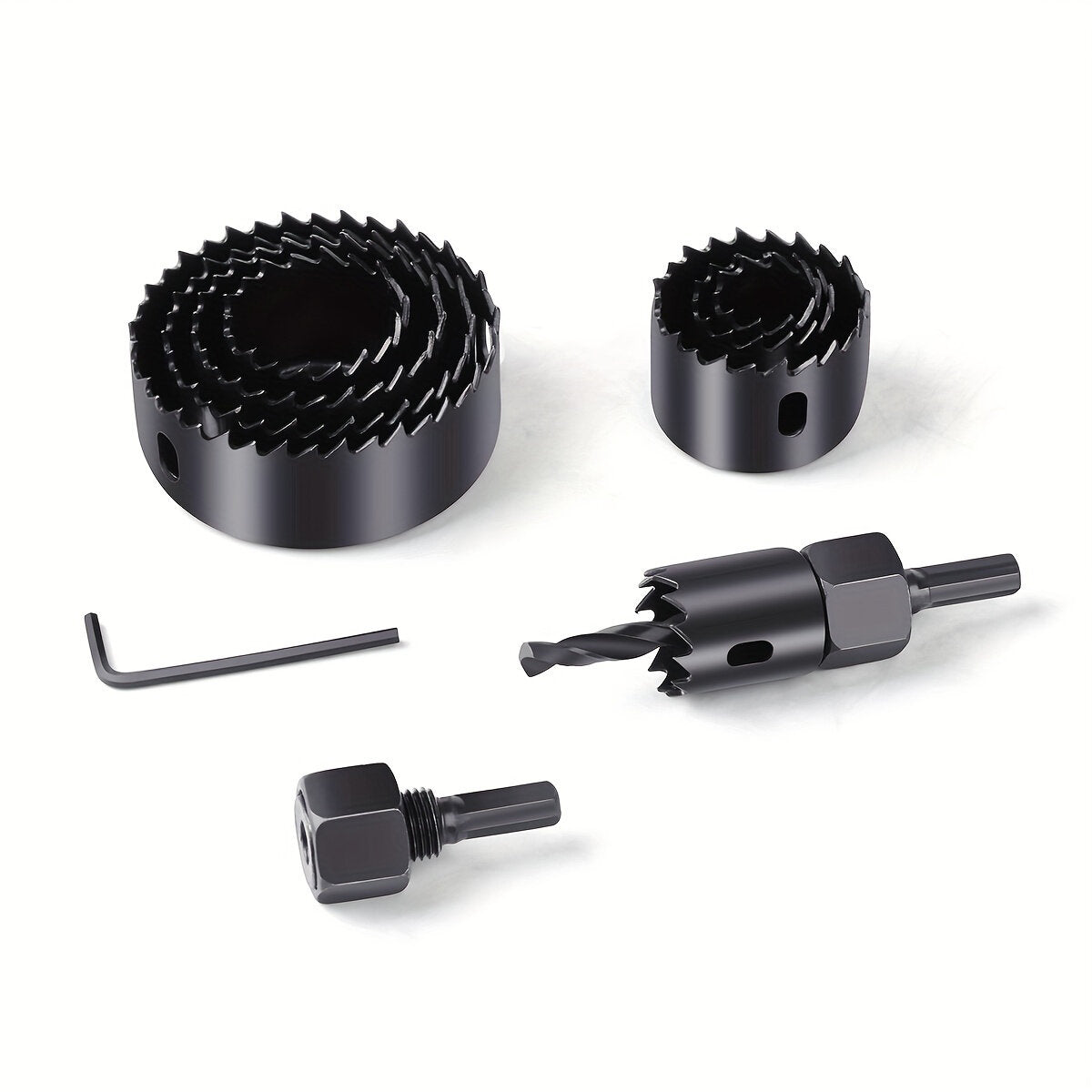 1İN1 BUAT AÇMA PANÇ SETİ METAL - AHŞAP - PVC - ALÇIPAN - PLS. 19-22-29-32-38-44-51-64MM (5643)
