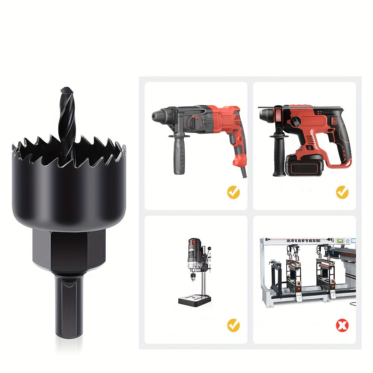 1İN1 BUAT AÇMA PANÇ SETİ METAL - AHŞAP - PVC - ALÇIPAN - PLS. 19-22-29-32-38-44-51-64MM (5643)
