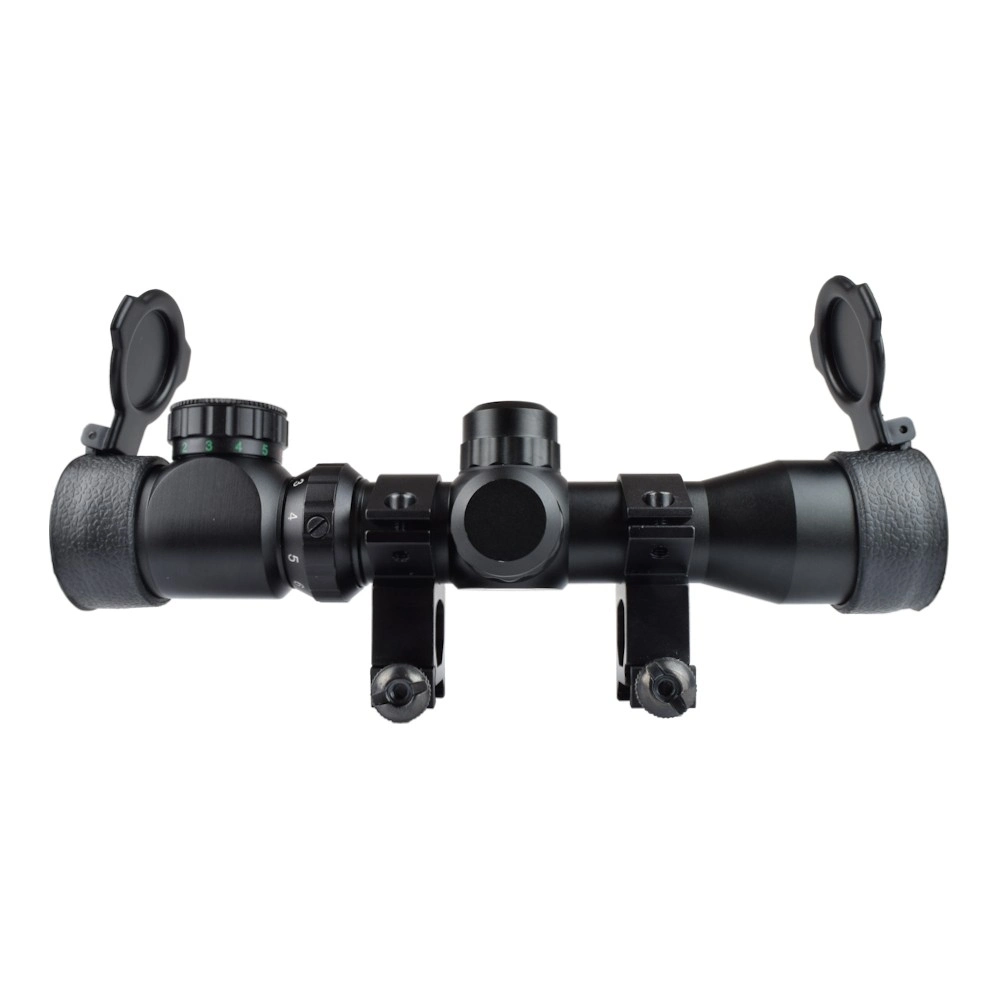 2-6x28 Zoomlu Av Tüfeği Dürbünü Hedef Çizgili Çift Işıklı