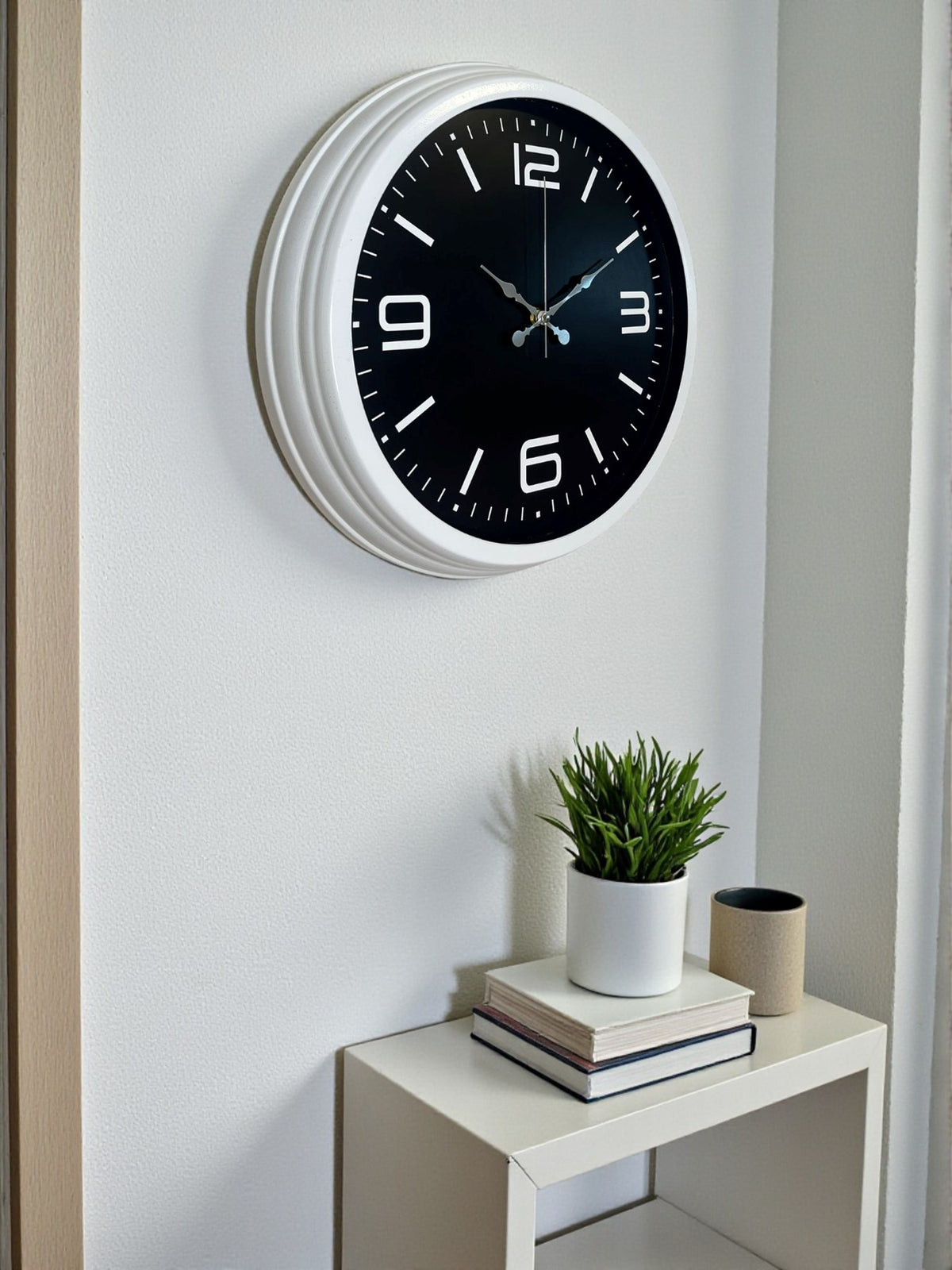 Prime White 40 Cm Metal Modern Duvar Saati