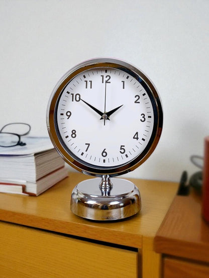 Noble Time 25 x 20 Cm Metal Krom Masa Saati