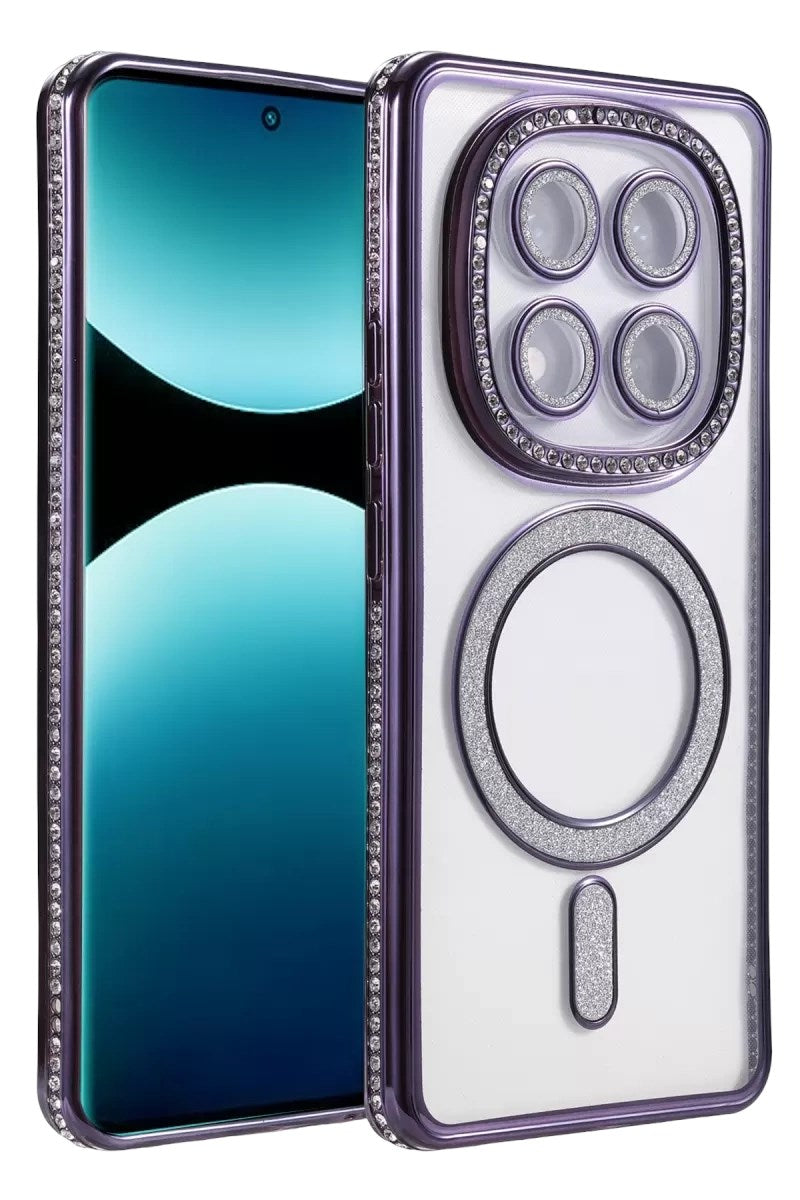 Redmi Note 15 Pro 5G Joke Simli Magneticsafe Kılıf - Derin Mor