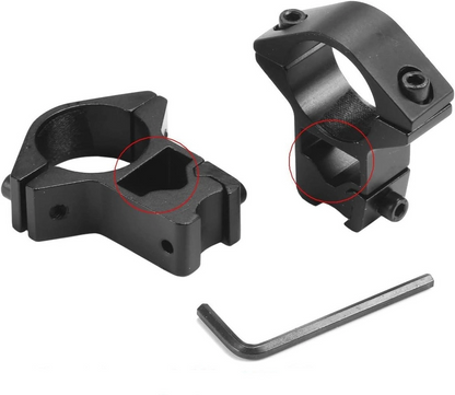 25.4mm Dürbün İçin 11mm Yüksek Havalı Ayağı