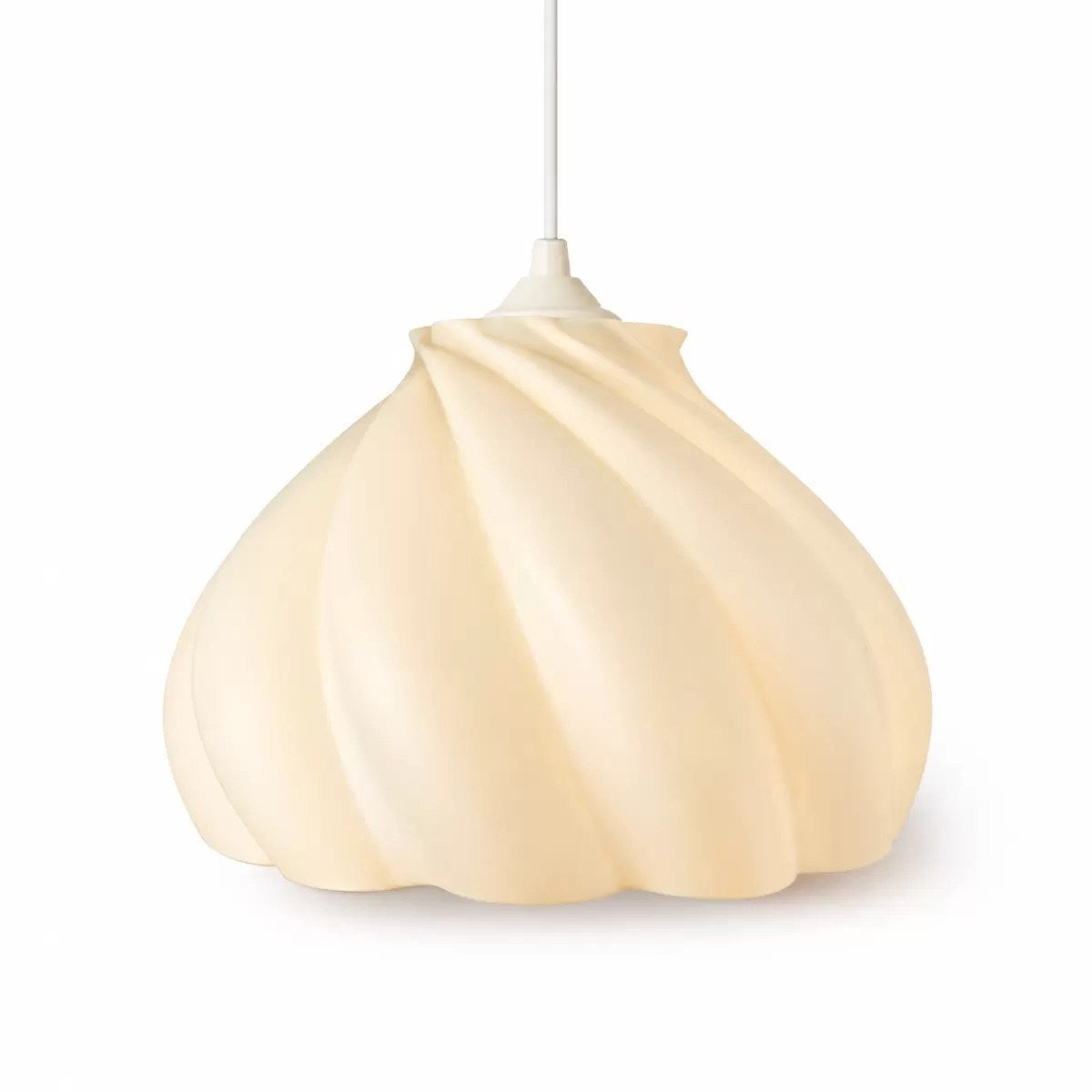 Pumpkin Tekli Avize Yatak Odası Mutfak Sarkıt Avize – Salon Ve Oturma Odası Aydınlatması 25x25 Cm Krem