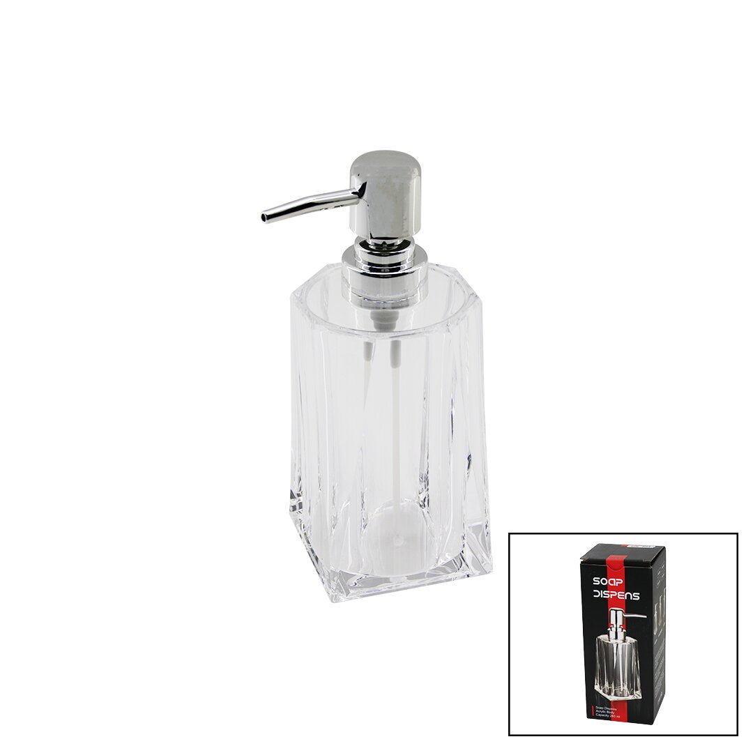 280ML - UZUN ŞEFFAF - MİKA KRİSTAL SIVI SABUNLUK (5643)