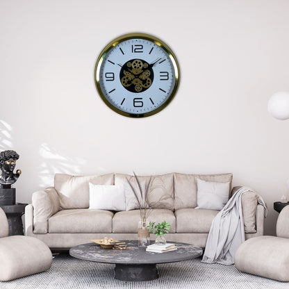 Modern Prestige Gold 60 Cm Çarklı Duvar Saati