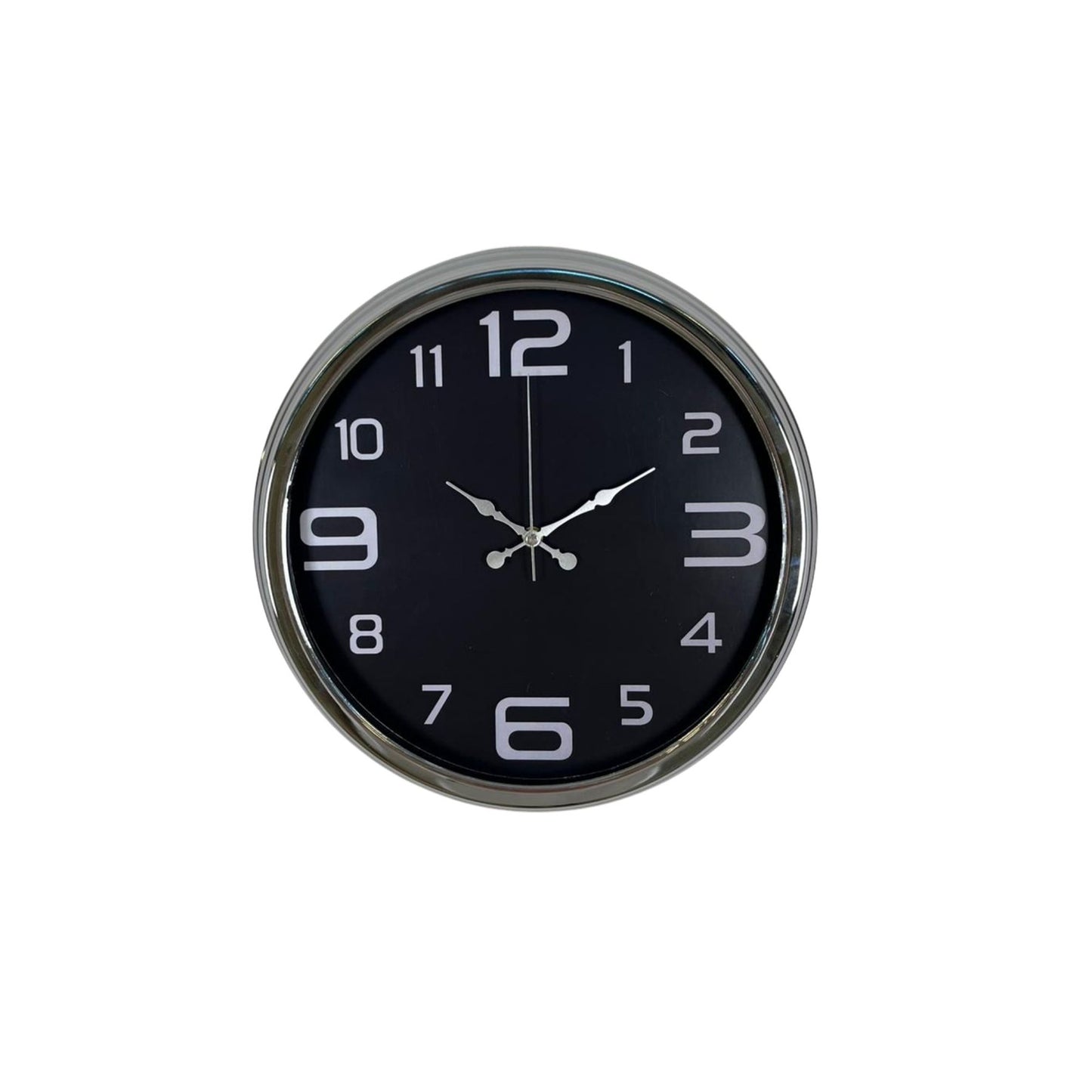 Krom Sade 40 Cm Metal Duvar Saati