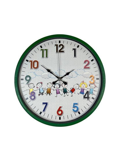 36 Cm Yeşil Çocuk Odası Duvar Saati