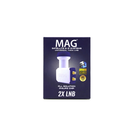 2Lİ UYDU LNB UNIVERSAL TWIN FULL HD - 3D - 0.1dB RLE-200 (5643)