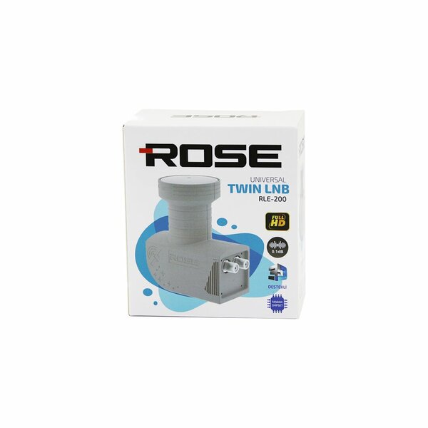 2Lİ UYDU LNB UNIVERSAL TWIN FULL HD - 3D - 0.1dB RLE-200 (5643)