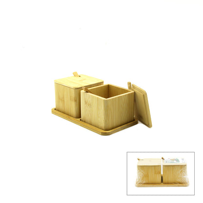 2PCS BAHARATLIK - TUZLUK AHŞAP BAMBU (5643)
