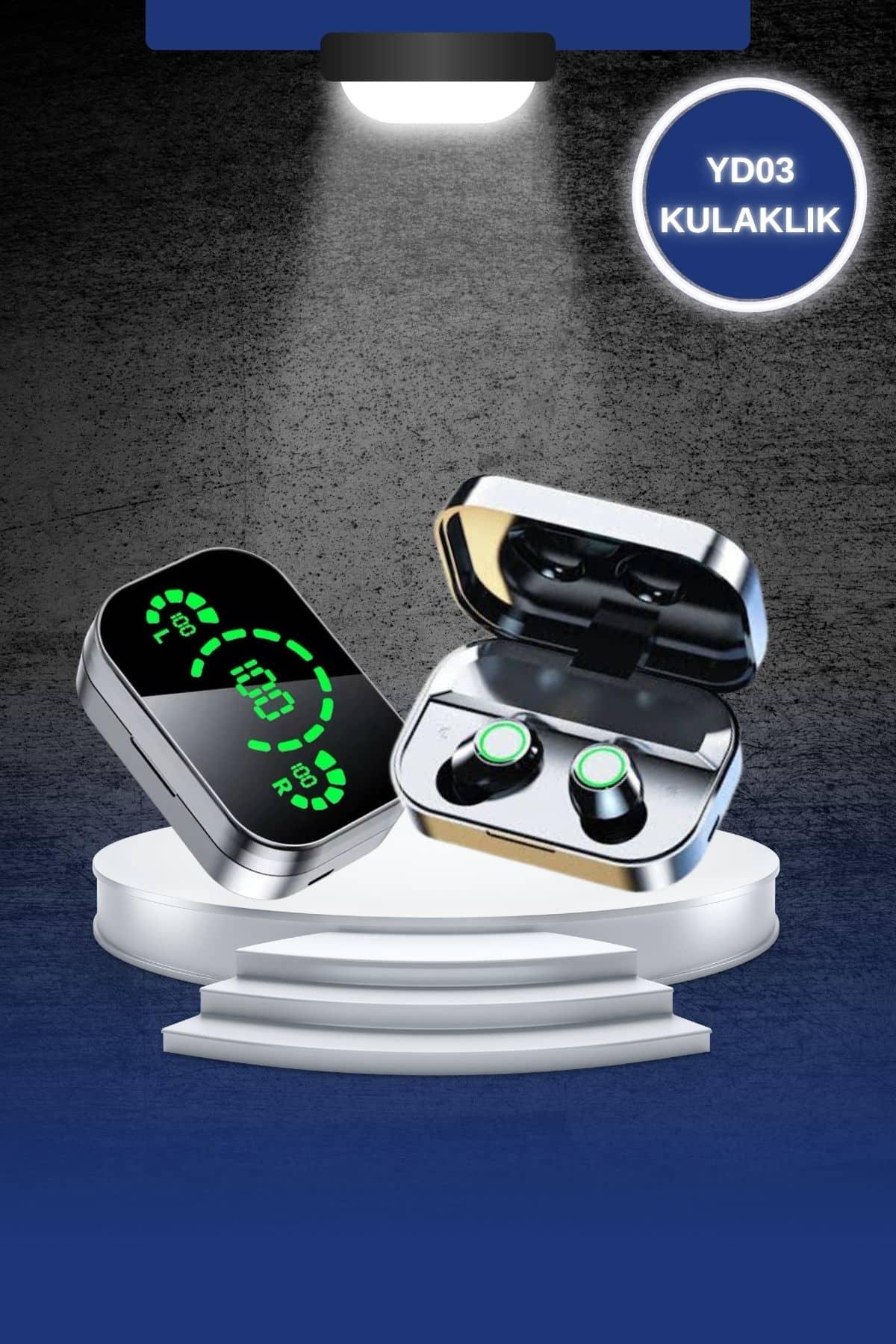 Dokunmatik Akıllı Saat Yeni Nesil Kulaklık Kampanyası Bluetooth Bağlantılı ANC Özelliği