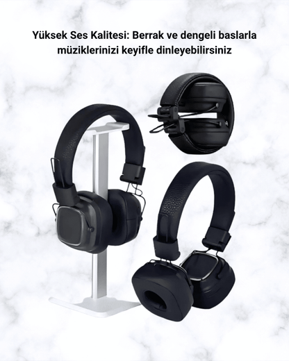 Renkli Işık Efektli Bluetooth 5.3 Müzik Kulaklığı Yeni Nesil
