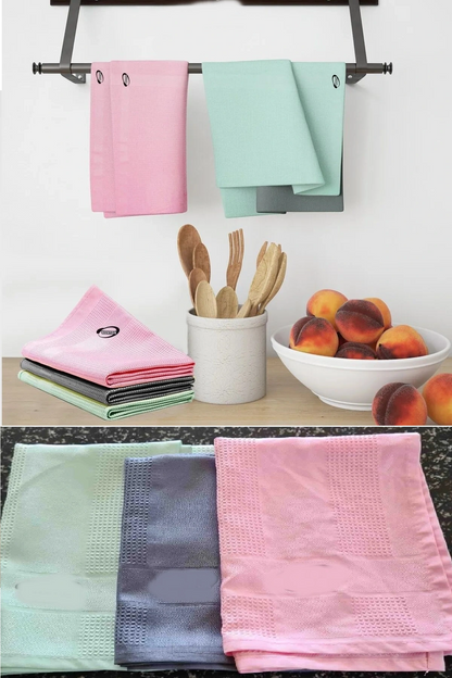 3 Adet Gerçek Mikrofiber Temizlik Bezi (40x60 Cm) - İz Bırakmaz Cam Ev Araba Temizlik Bezi