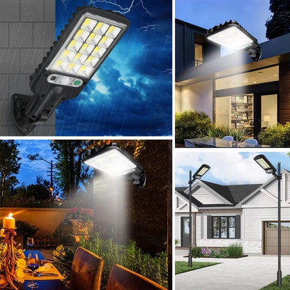 3 Farklı Işık Modlu Güneş Enerjisiyle Şarj Olan Dış Mekan Uyumlu Kumandalı Solar Duvar LEDİ (5643)