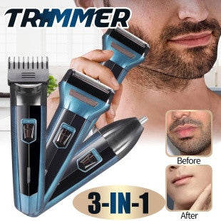 3 in 1 Saç Sakal Kesme Ense Burun Tıraş Makinesi Seti (5643)