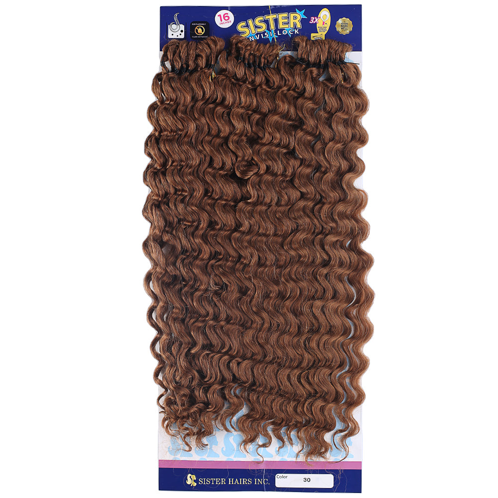 Sister Afro Dalgası Saç - Bakır 30