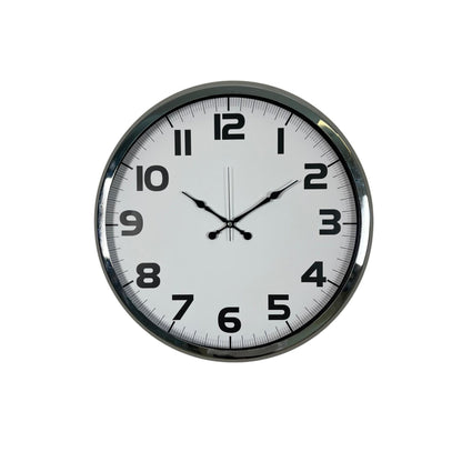 Krom 52 Cm Metal Klasik Duvar Saati