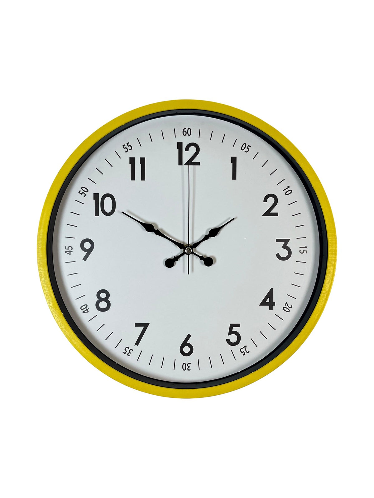 36 Cm Sarı Modern Dekoratif Duvar Saati