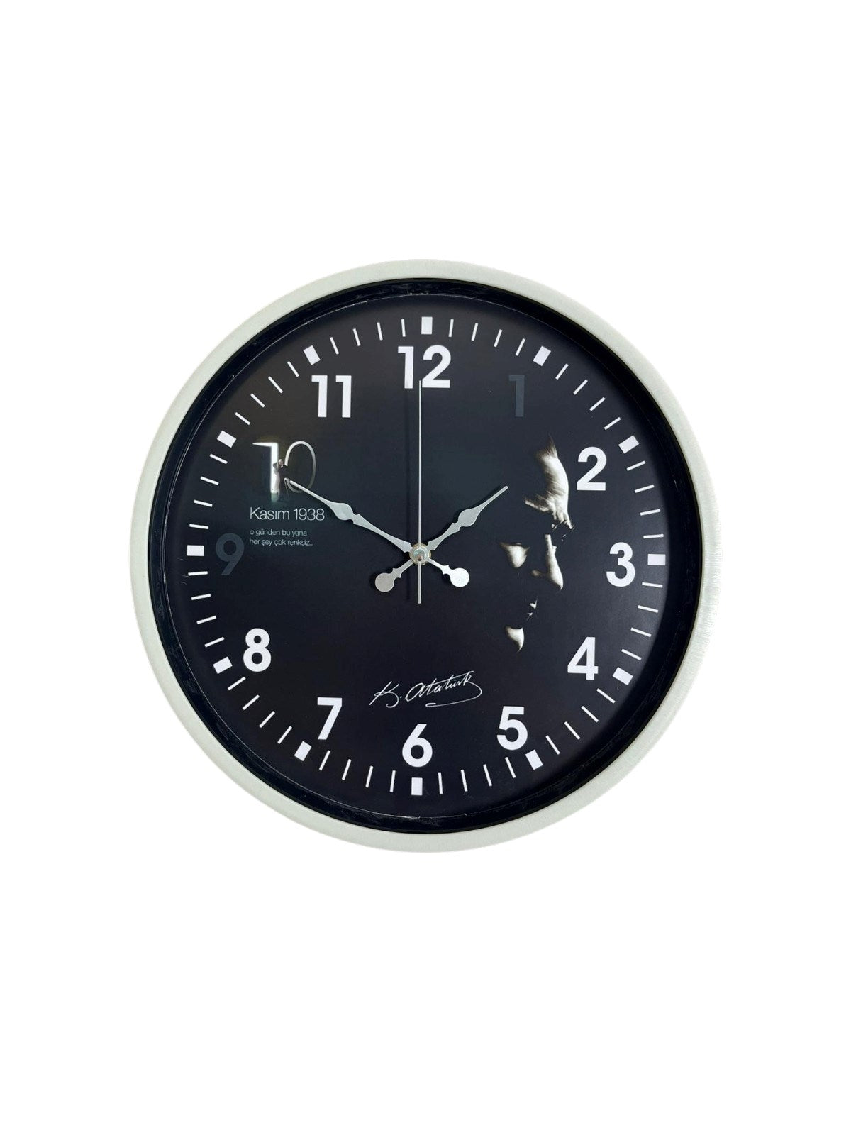 Krem 36 Cm Elegant Atatürk Duvar Saati