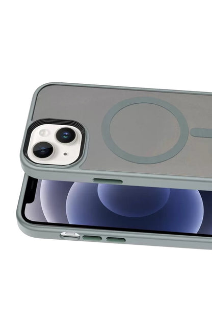 iPhone 14 Megane Magsafe Kapak - Titan Gri
