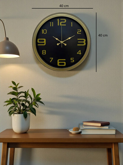 40 Cm Metal Eskitme Vintage Duvar Saati