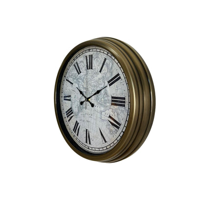 Antique World 40 Cm Eskitme Metal Duvar Saati