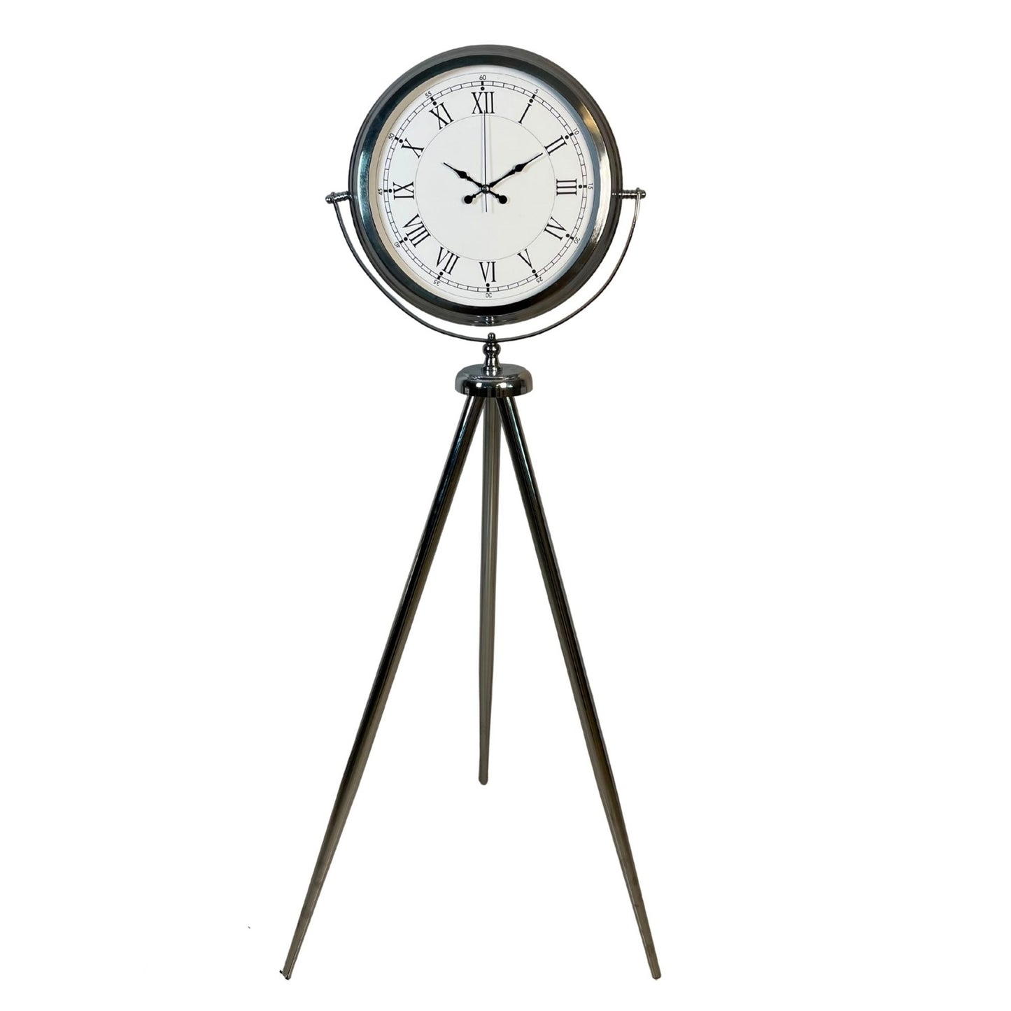 Krom Asalet 150 x 45 Cm Tripod Ayaklı Saat