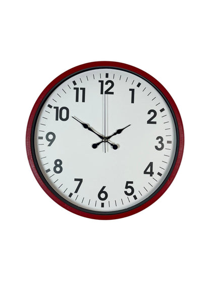 36 Cm Standart Kırmızı Duvar Saati