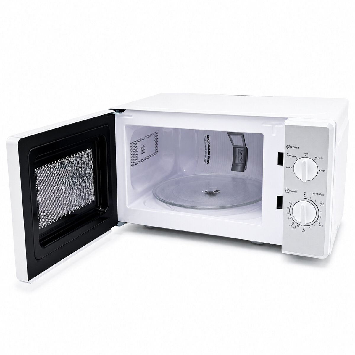 Beyaz Mikrodalga Fırın - Klasik Ön Panel - 20 Litre Kapasite
