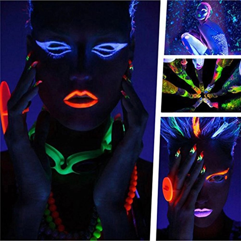 GlowPaint 6’lı Neon Boya – UV Işıkta Parlayan Makyaj Seti