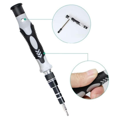 BUFFER® Hassas Tornavida Seti Bilgisayar Pc Telefon Onarım Aracı Seti Manyetik 115 in 1 Tornavida Seti