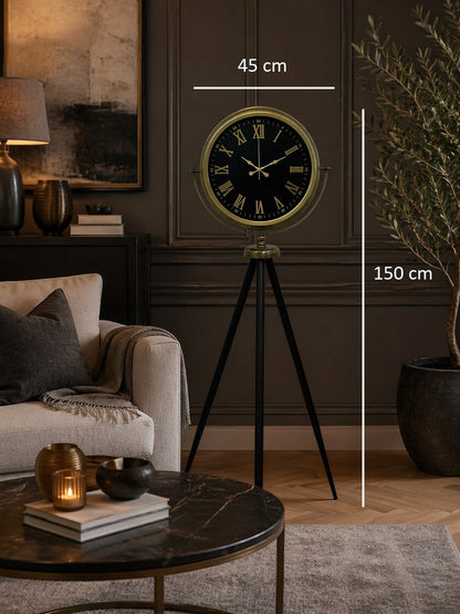 Vintage Roma Rakamlı Modern Tripod Ayaklı Saat