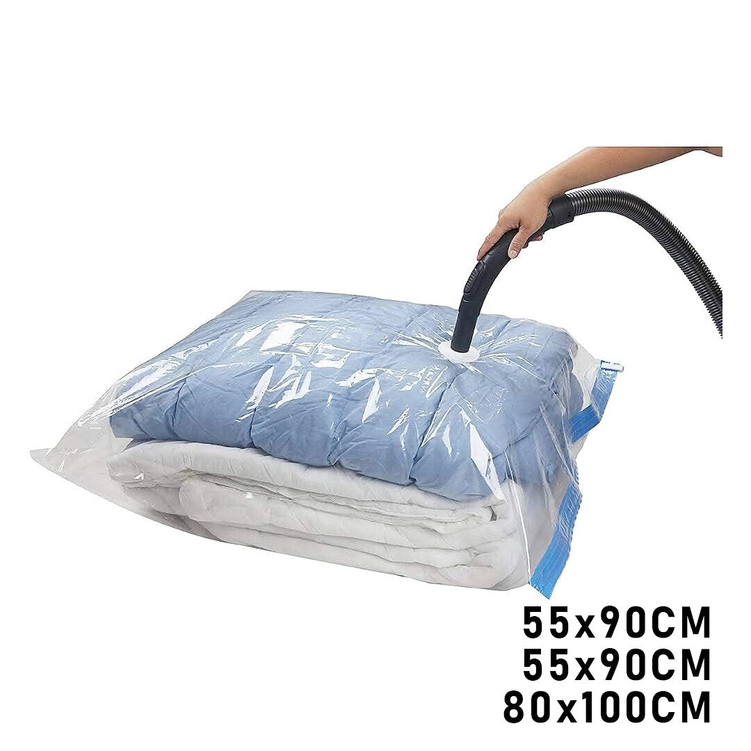 3LÜ SET VAKUMLU POŞET HURÇ 2 ADET XL= 55X90CM + 1ADET XXL= 80X100CM %75 YER TASARRUFU (5643)