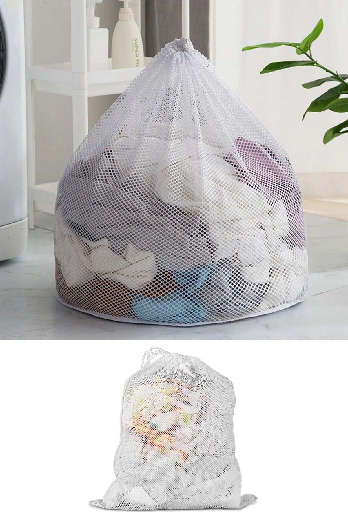3lü Yıkama File Seti - Ayakkabı Filesi-plastik Aparatlı Sütyen Yıkama- Çamaşır Yıkama Filesi