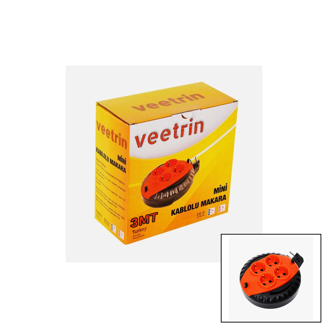 3MT MİNİ MAKARALI UZATMA KABLO 3X1.5MM (5643)