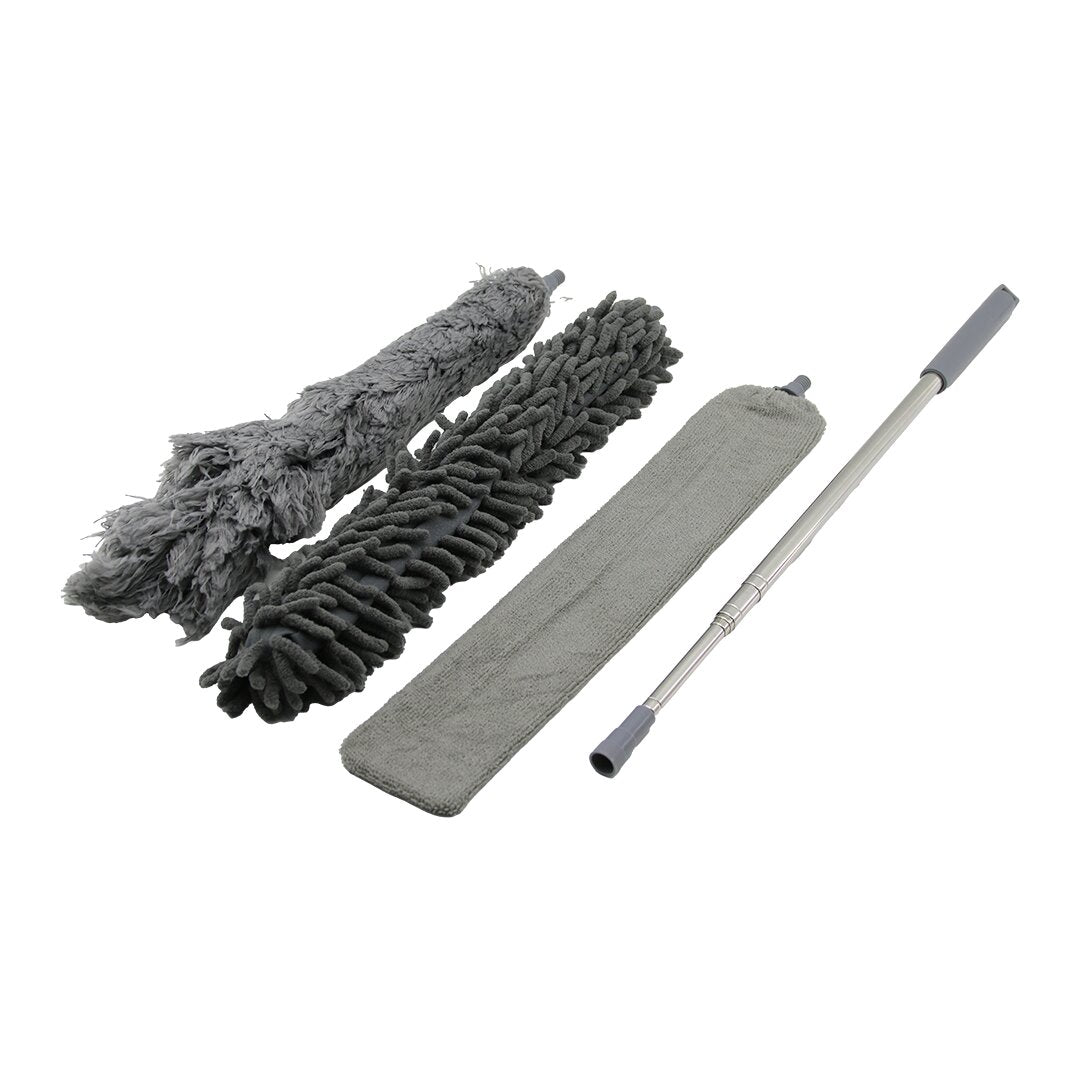 3PCS PÜSKÜL- MAKARNA- DÜZ TOZ ALMA SET ESNEK BAŞLI-43CM UZAYAN SAPLI=43-205CM BRKT-910200 (5643)