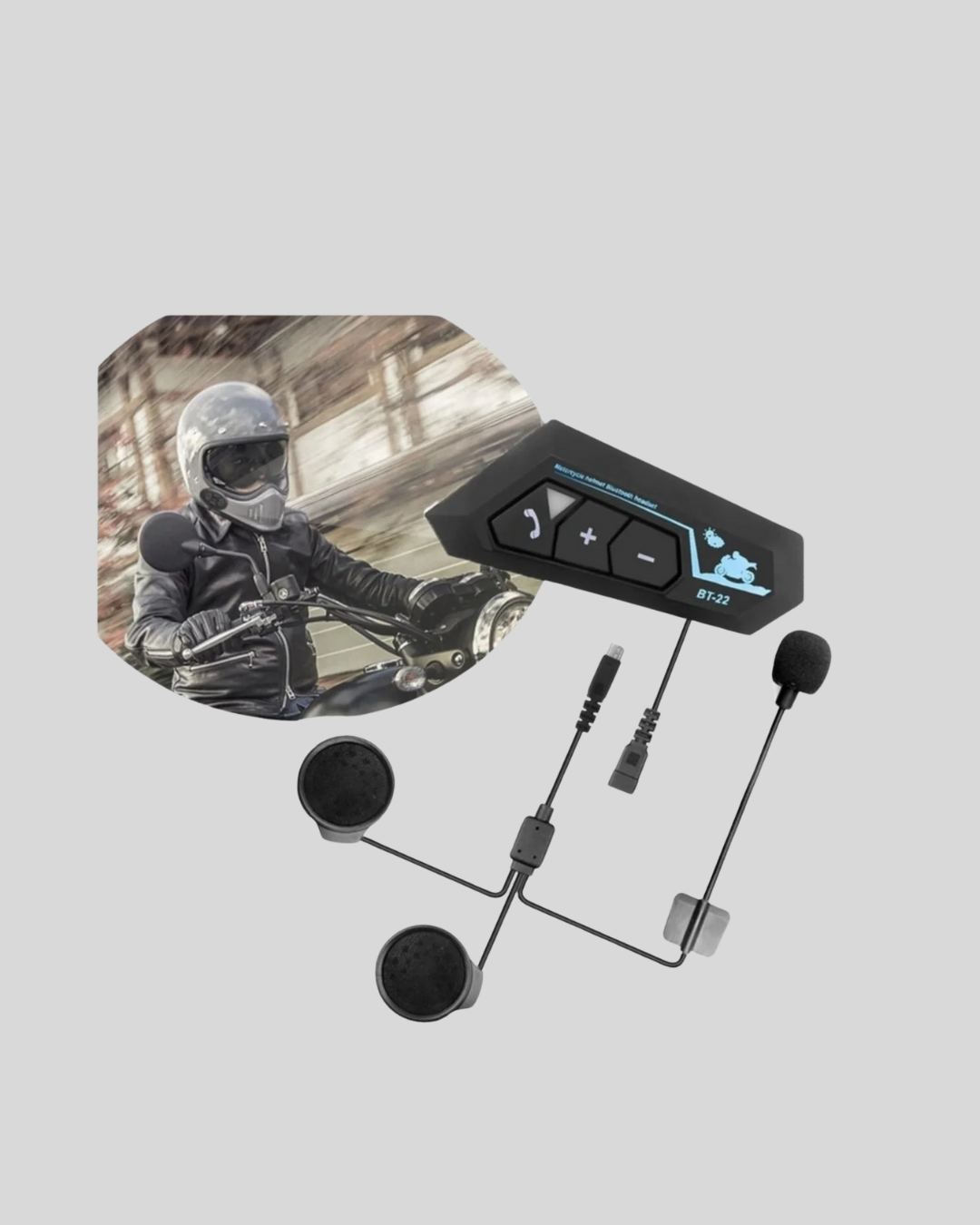 BT22 Kask Bluetooth Kulaklık 5.0 – Suya Dayanıklı, Gürültü Önleyici, Uzun Pil Ömürlü Yeni Nesil