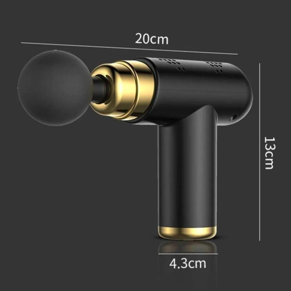 4 Başlıklı USB Şarj Olabilen Masaj Tabancası (5643)