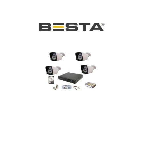2mp 1080P 4 Kameralı Ahd Güvenlik Seti