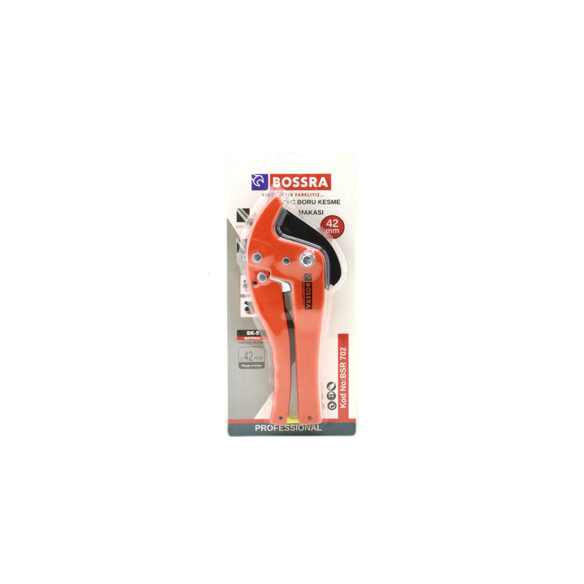 42MM TURUNCU PVC KESME BORU MAKASI (5643)