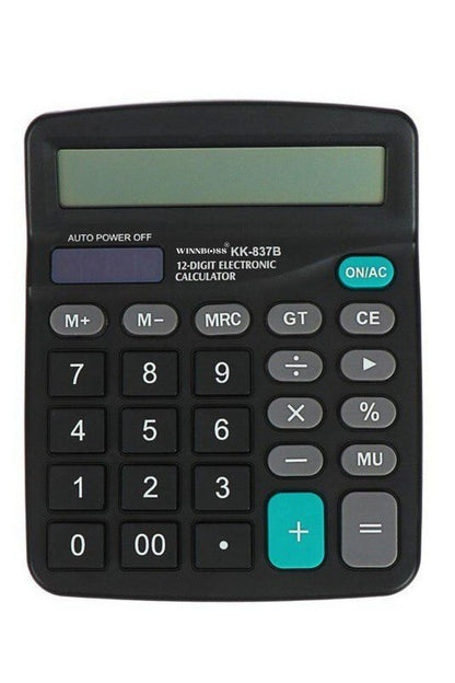 BUFFER® Standart Fonksiyonlu 12 Haneli Geniş LCD Ekran,Pill Masaüstü Hesap Makinesi