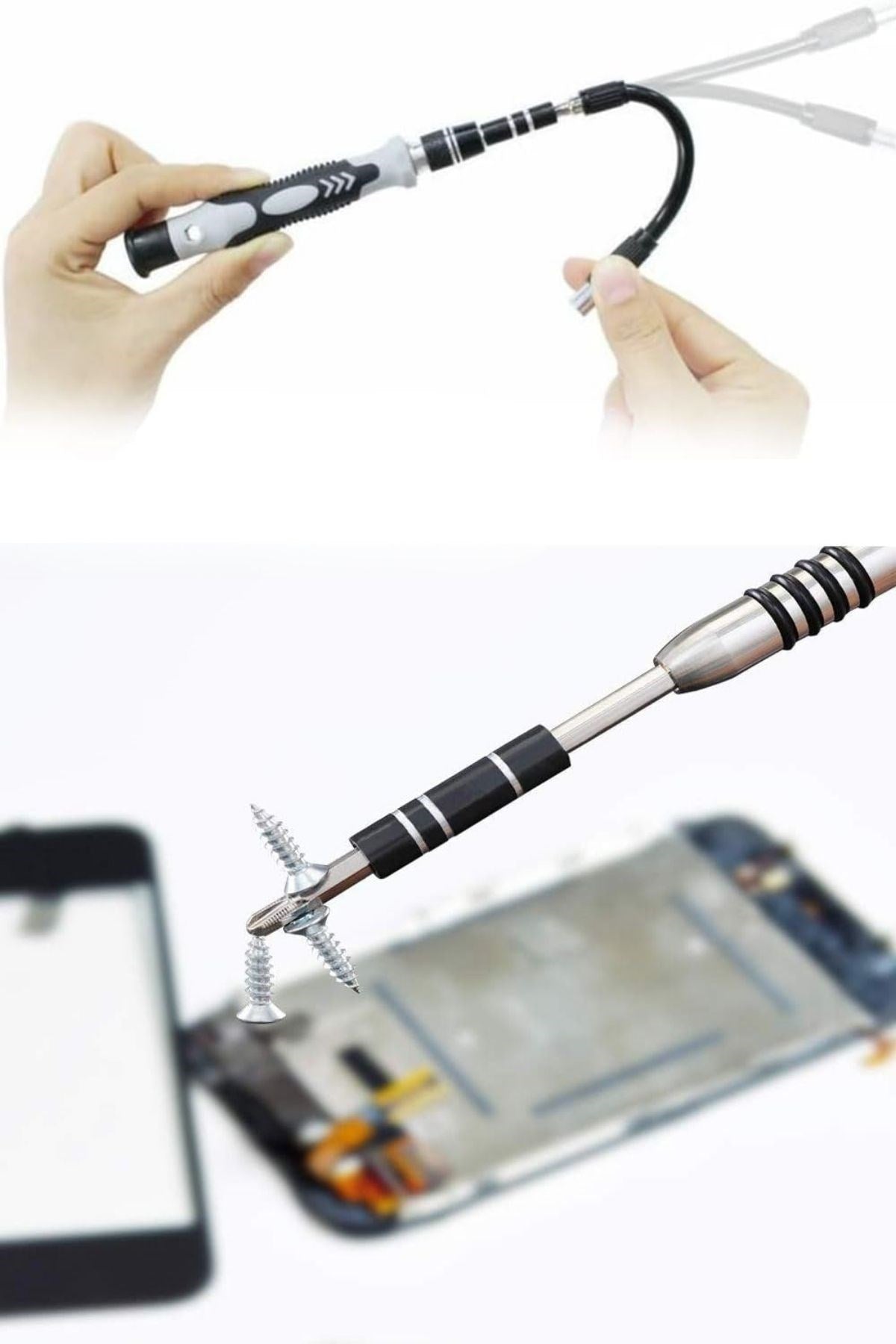 BUFFER® Hassas Tornavida Seti Bilgisayar Pc Telefon Onarım Aracı Seti Manyetik 115 in 1 Tornavida Seti